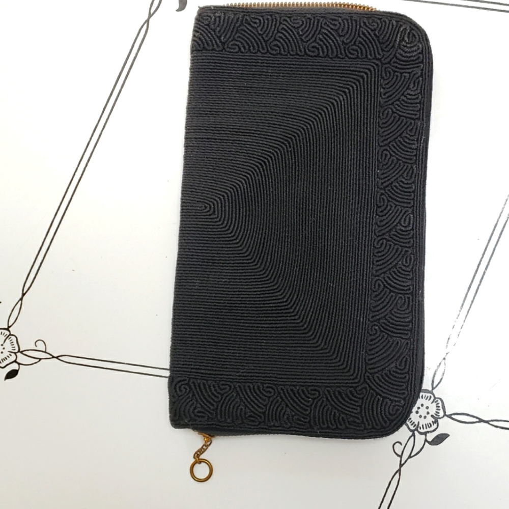 Vintage embroidered clutch